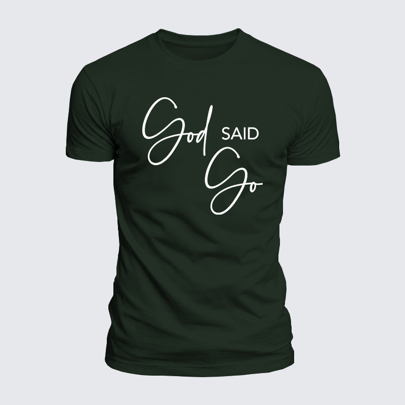 Luxe Mercerized Cotton Tee - God Said Go