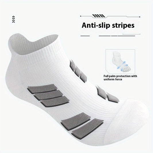 Stay-Put No-Show Sports Socks – （5-10Pairs）