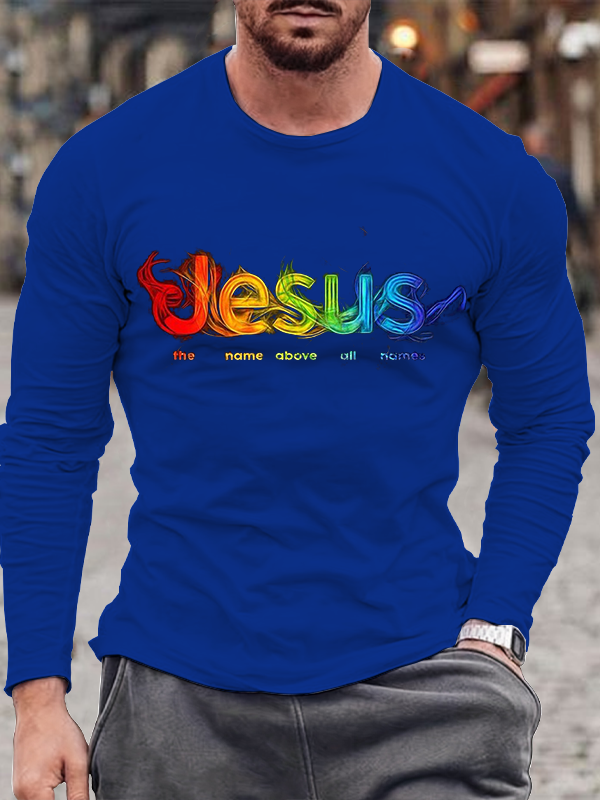 Jesus The Name Above All Names Long Sleeve T-Shirt