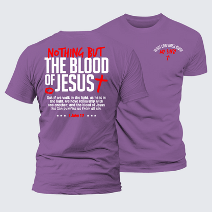 Luxe Mercerized Cotton Tee - What Can Wash Away My Sins