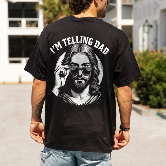 I'm Telling Dad Printed Men's T-shirt