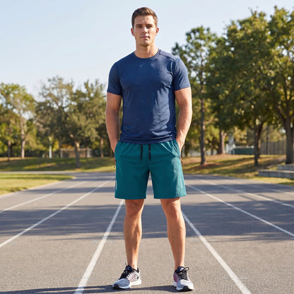 Men's  5-Pack Quick-Dry Shorts – Lightweight Breathable Athletic & Casual Shorts