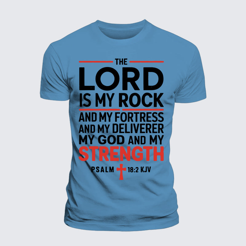 Luxe Mercerized Cotton Tee - Lord Is My Rock