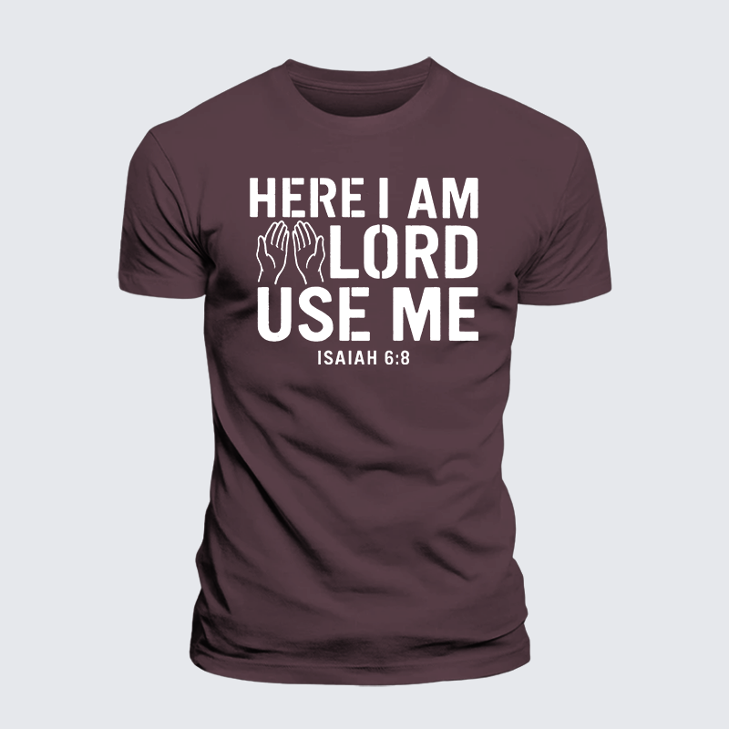 Luxe Mercerized Cotton Tee - Here l am Lord Use Me