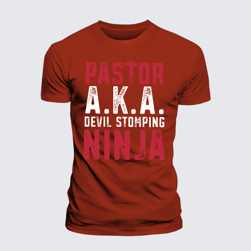 Luxe Mercerized Cotton Tee - Pastor Aka Devil Stomping Ninja