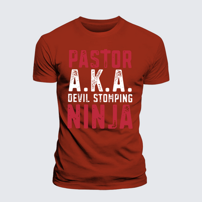 Luxe Mercerized Cotton Tee - Pastor Aka Devil Stomping Ninja