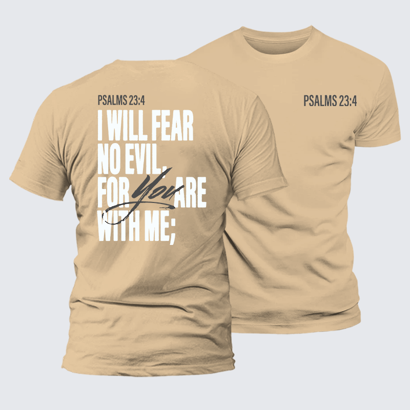 Luxe Mercerized Cotton Tee - Fear No Evil