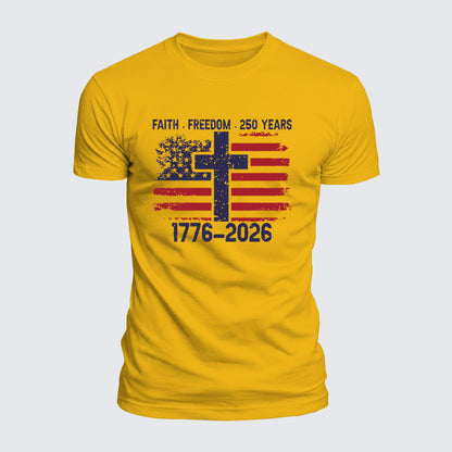 Luxe Mercerized Cotton Tee - Faith Freedom
