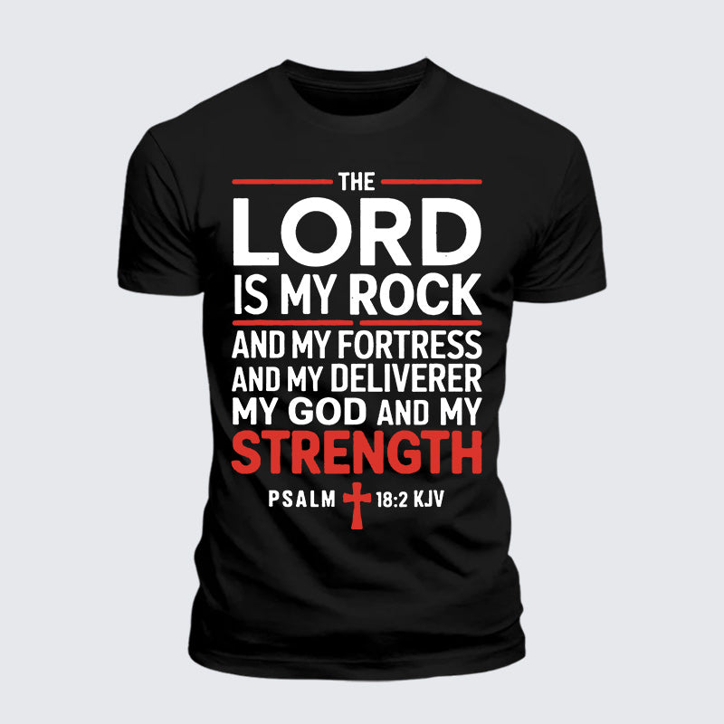 Luxe Mercerized Cotton Tee - Lord Is My Rock