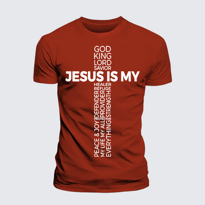 Luxe Mercerized Cotton Tee - Jesus Is My God King Lord And Savior