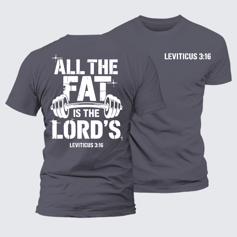 Luxe Mercerized Cotton Tee - All The Fat Is The Lord's