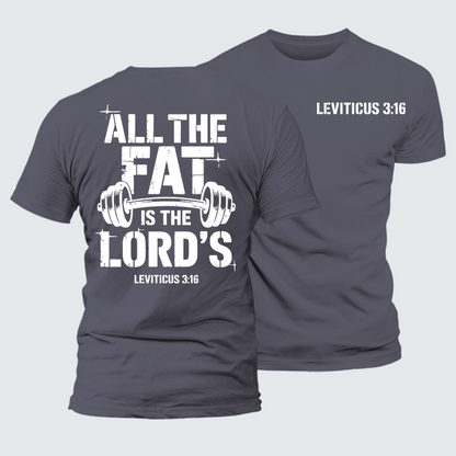 Luxe Mercerized Cotton Tee - All The Fat Is The Lord's