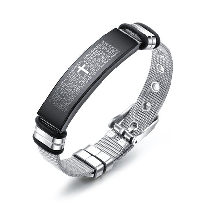 Bible Cross Bracelet