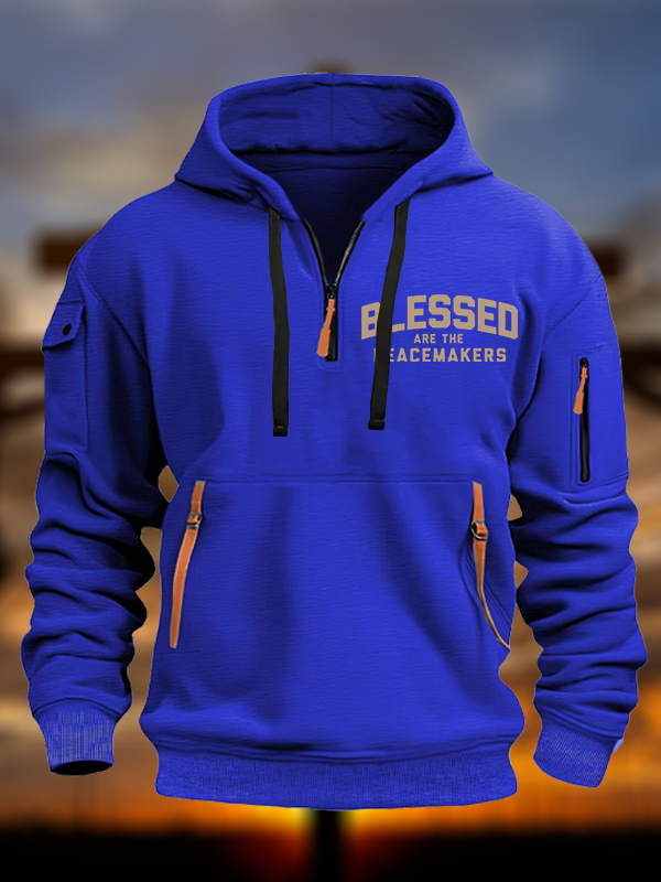 Blessed Are The Peacemakers Jesus God Christian Zipper Hoodies