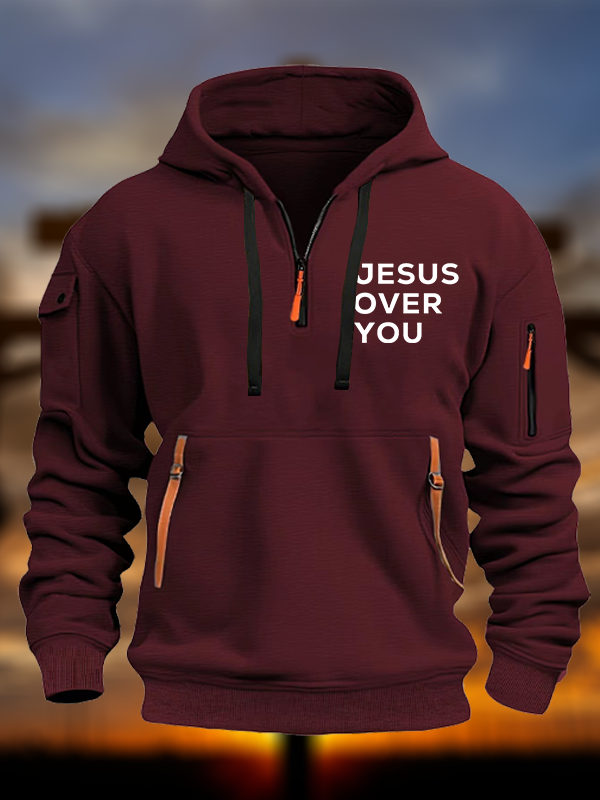Jesus Over You Jesus God Christian Zipper Hoodies