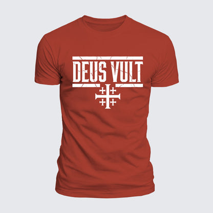 Luxe Mercerized Cotton Tee - Deus Vult