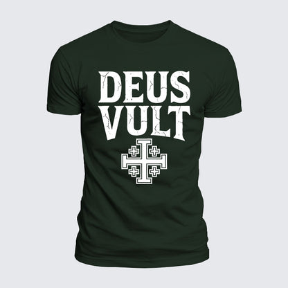 Luxe Mercerized Cotton Tee - Deus Vult