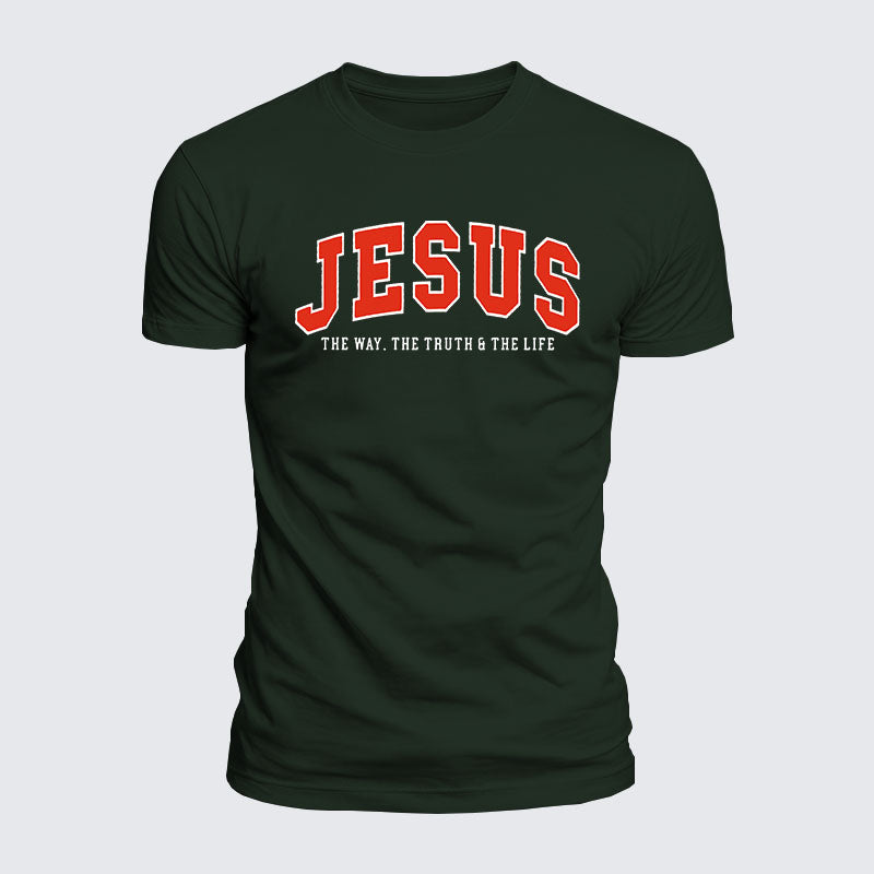 Luxe Mercerized Cotton Tee - Jesus The Way The Truth And The Life