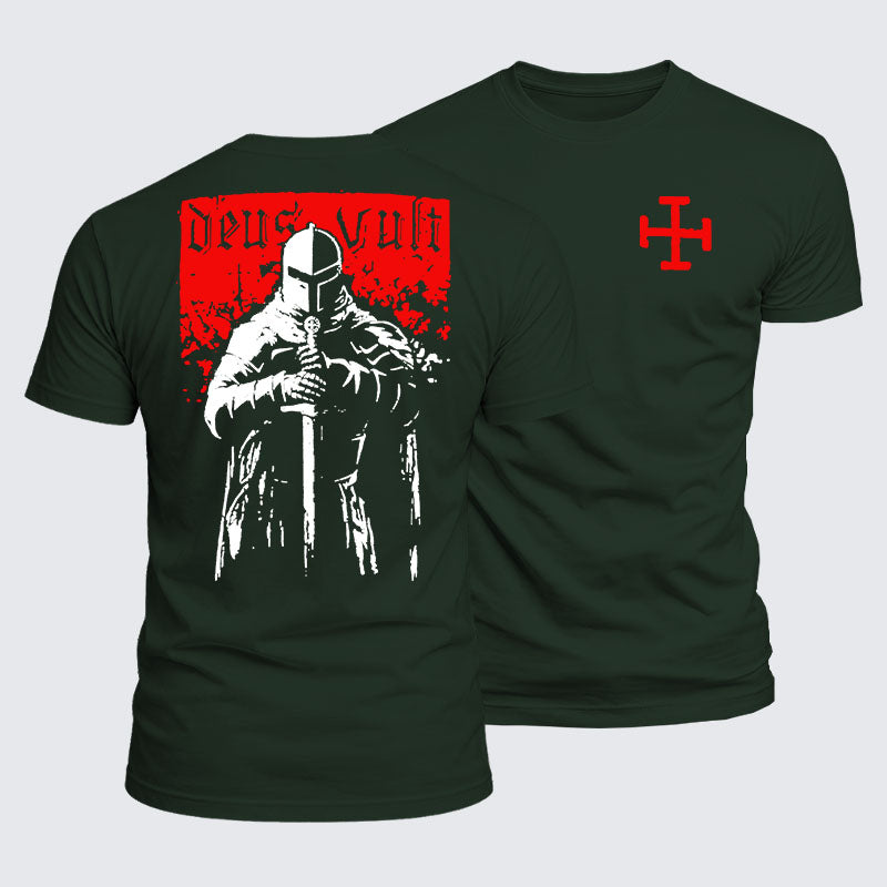 Luxe Mercerized Cotton Tee - Deus Vult