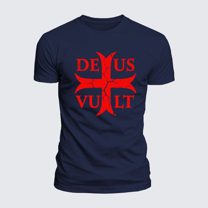 Luxe Mercerized Cotton Tee - Deus Vult