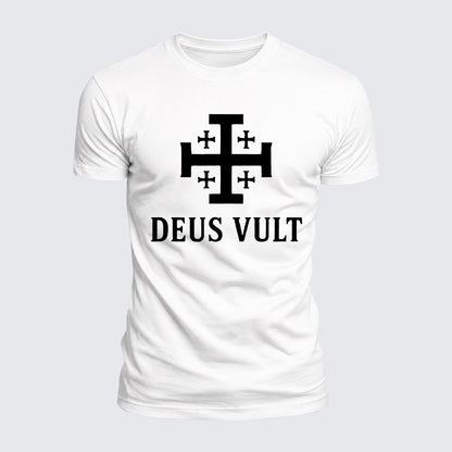 Luxe Mercerized Cotton Tee - Deus Vult