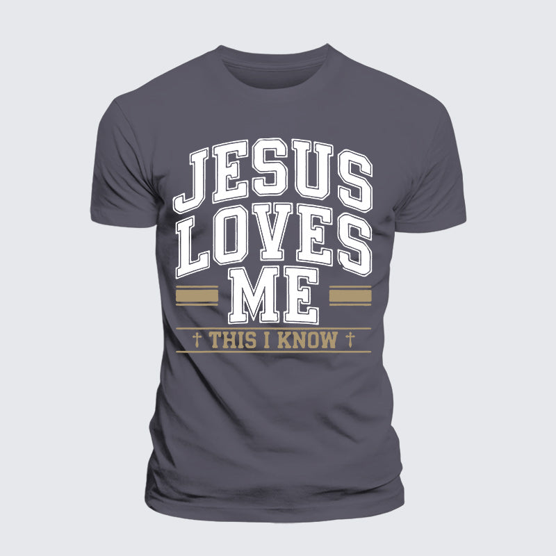 Luxe Mercerized Cotton Tee - Jesus Love Me This I Know