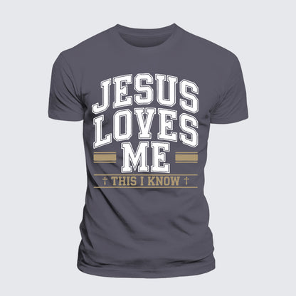 Luxe Mercerized Cotton Tee - Jesus Love Me This I Know