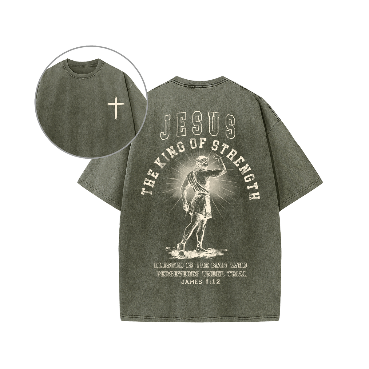 Jesus The King of Strength Graphic Unisex Tee