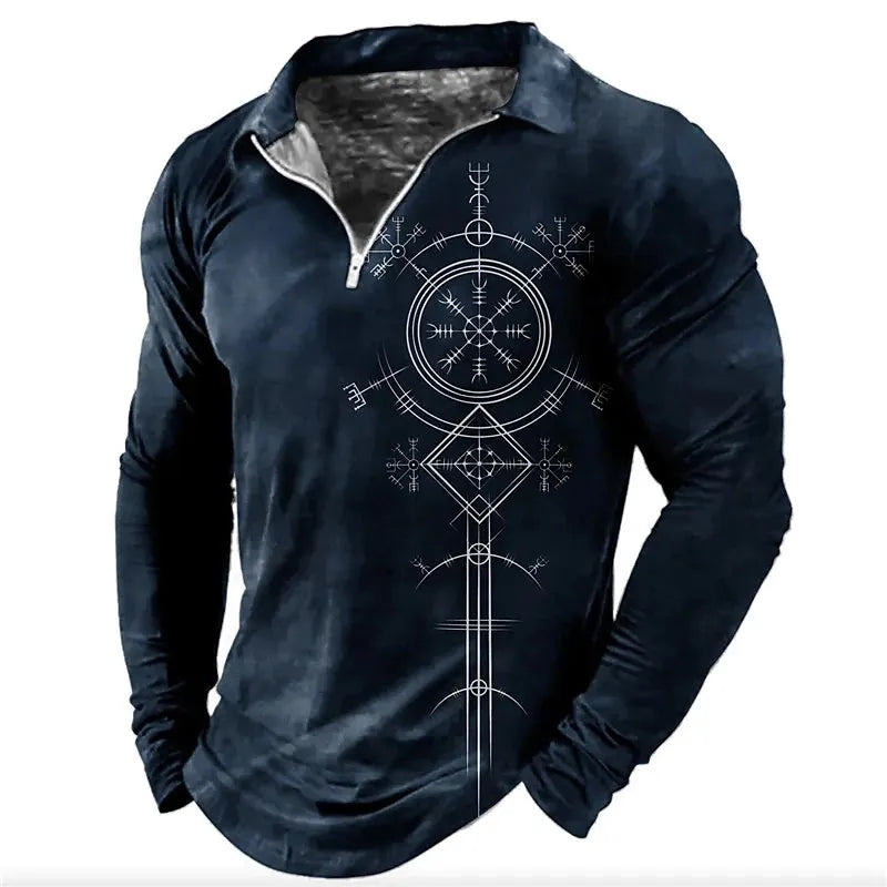 Men's Printed Long Sleeve T-Shirt