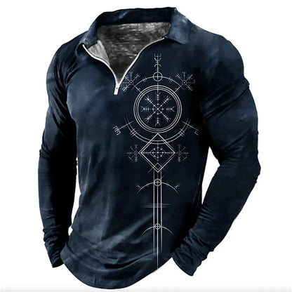 Men's Printed Long Sleeve T-Shirt