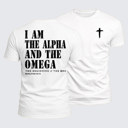 Luxe Mercerized Cotton Tee - I Am the Alpha and the Omega