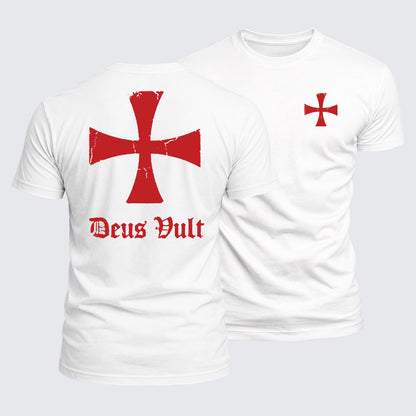 Luxe Mercerized Cotton Tee - Deus Vult