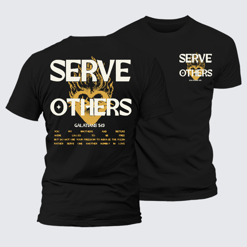 Luxe Mercerized Cotton Tee - Serve Others