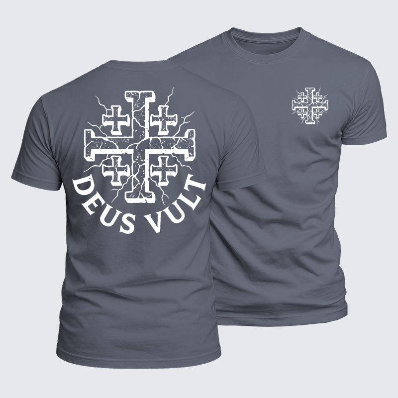 Luxe Mercerized Cotton Tee - Deus Vult