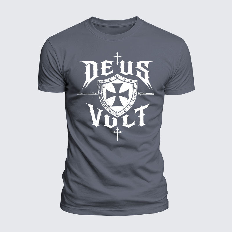 Luxe Mercerized Cotton Tee - Deus Vult