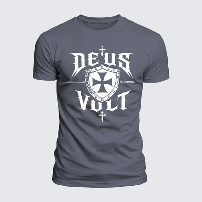 Luxe Mercerized Cotton Tee - Deus Vult