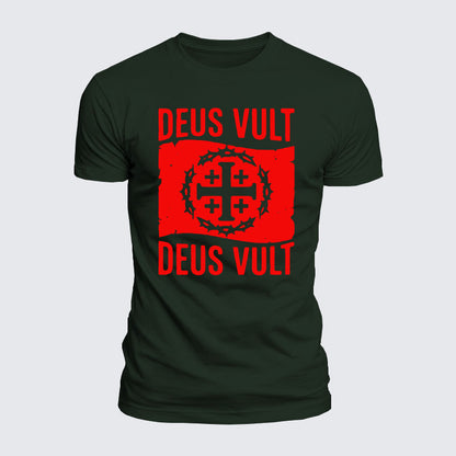 Luxe Mercerized Cotton Tee - Deus Vult