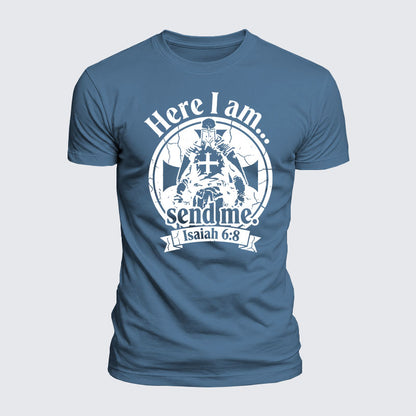 Luxe Mercerized Cotton Tee - Here I Am Send Me
