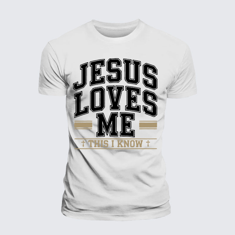 Luxe Mercerized Cotton Tee - Jesus Love Me This I Know