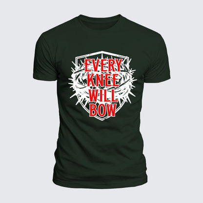 Luxe Mercerized Cotton Tee - Every Knee Will Bow