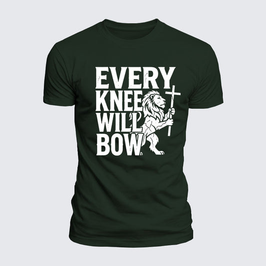Luxe Mercerized Cotton Tee - Every Knee Will Bow
