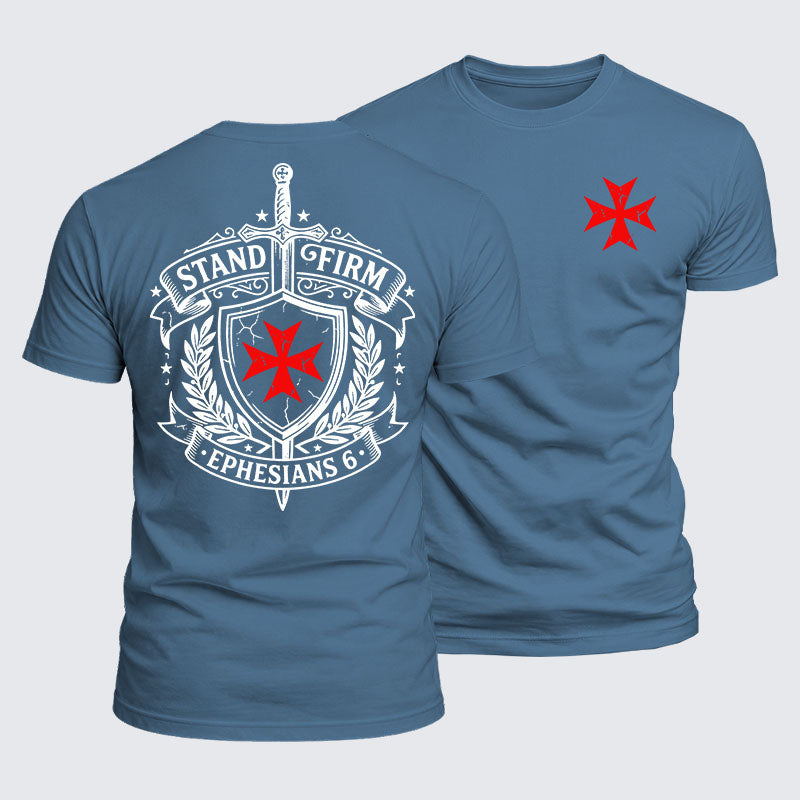 Luxe Mercerized Cotton Tee - Stand Firm Ephesians 6