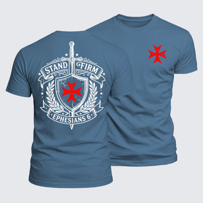 Luxe Mercerized Cotton Tee - Stand Firm Ephesians 6
