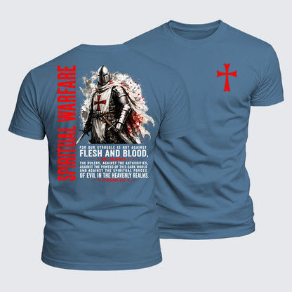 Luxe Mercerized Cotton Tee -  Spiritual Warfare Ephesians 6:12
