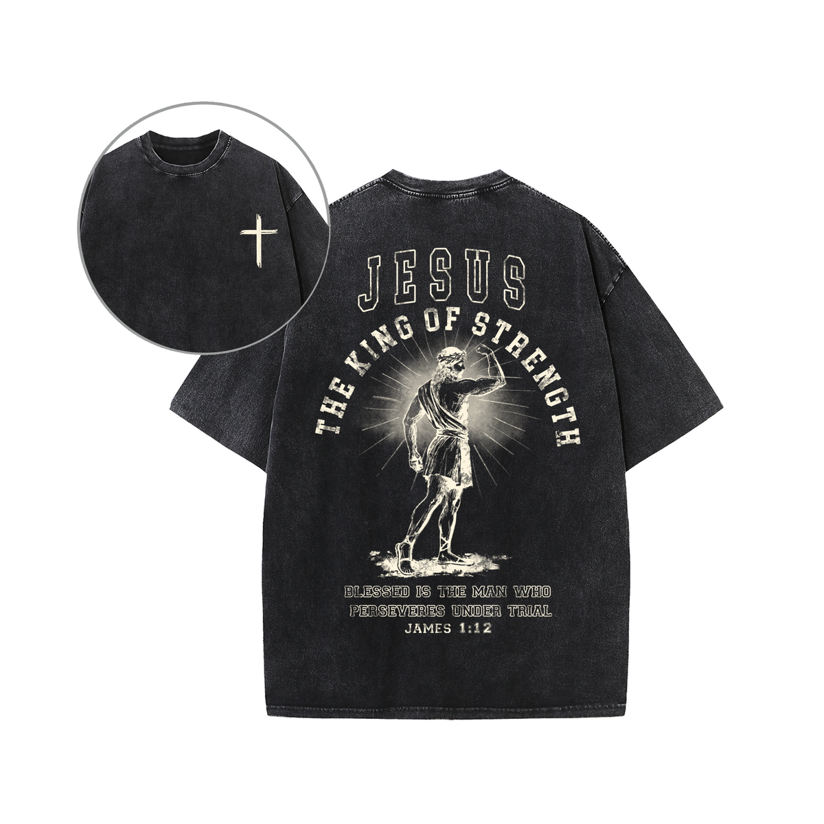 Jesus The King of Strength Graphic Unisex Tee