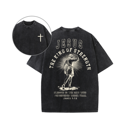 Jesus The King of Strength Graphic Unisex Tee
