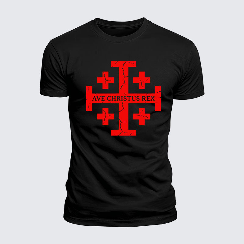 Luxe Mercerized Cotton Tee - Ave Christus Rex