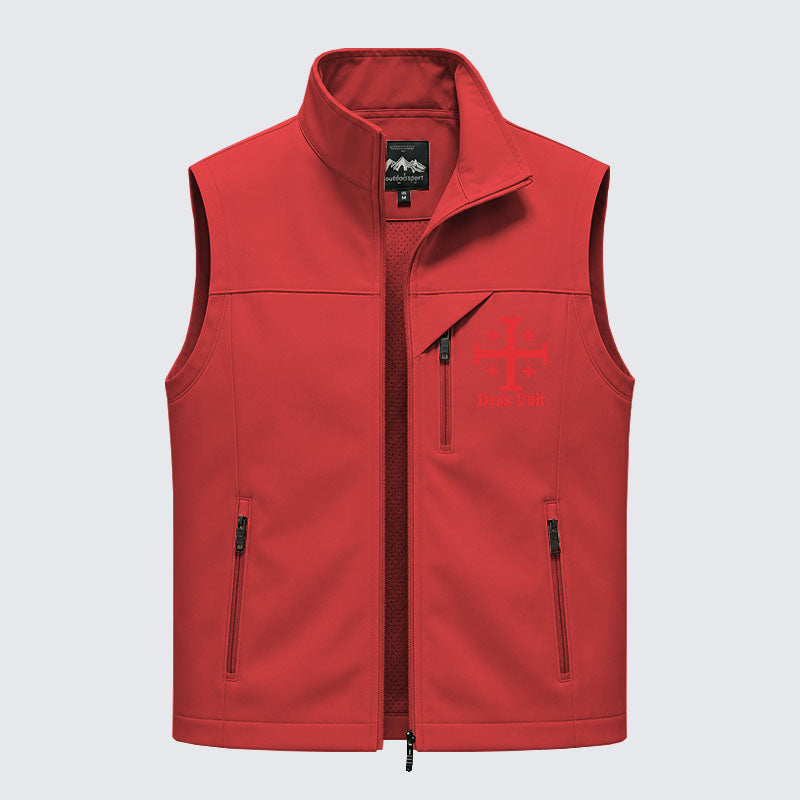 Jerusalem Cross Deus Vult Outdoor Quick-dry Vest