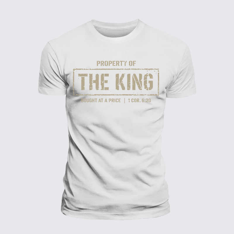 Luxe Mercerized Cotton Tee - Property of The king 1 Cor. 6:20