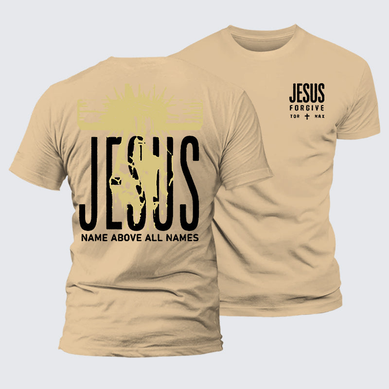 Luxe Mercerized Cotton Tee - Jesus Name Above All Names